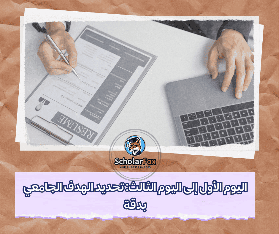 كيفية الحصول على قبول جامعي مضمون خلال 30 يوم فقط خطوة بخطوة 2 اليوم الأول إلى اليوم الثالث: تحديد الهدف الجامعي بدقة