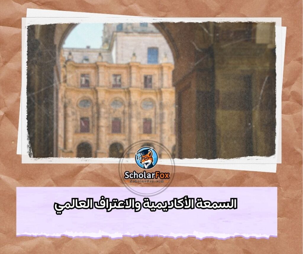السمعة الأكاديمية والاعتراف العالمي