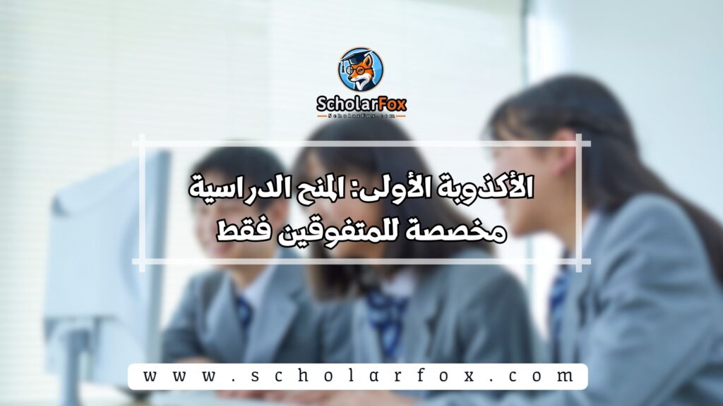 الأكذوبة الأولى: المنح الدراسية مخصصة للمتفوقين فقط