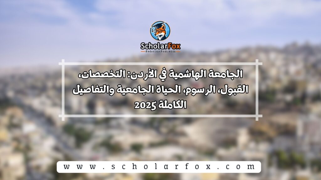 الجامعة الهاشمية في الأردن: التخصصات، القبول، الرسوم، الحياة الجامعية والتفاصيل الكاملة 2025