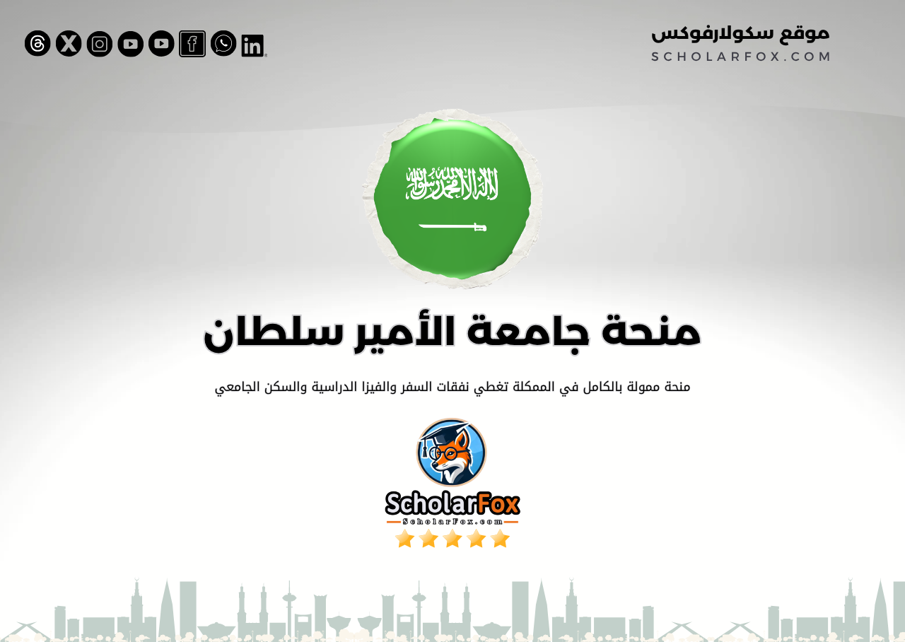 منحة جامعة الأمير سلطان للأجانب منحة جامعة الأمير سلطان للأجانب